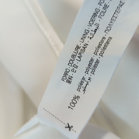 NEW Zara Satin Mini Dress White M wedding party cocktail preppy sexy victorian - Picture 8 of 9